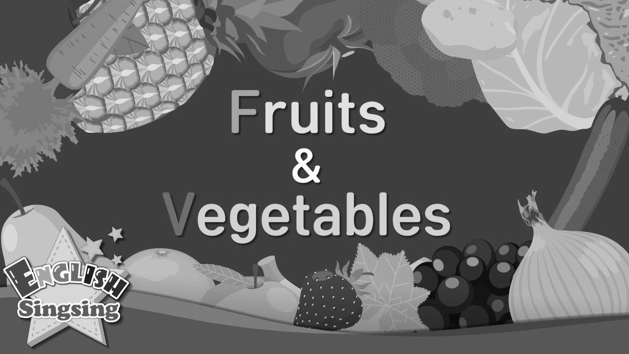 Children vocabulary -[Old] Fruits & Vegetables – Study English for kids – English instructional video