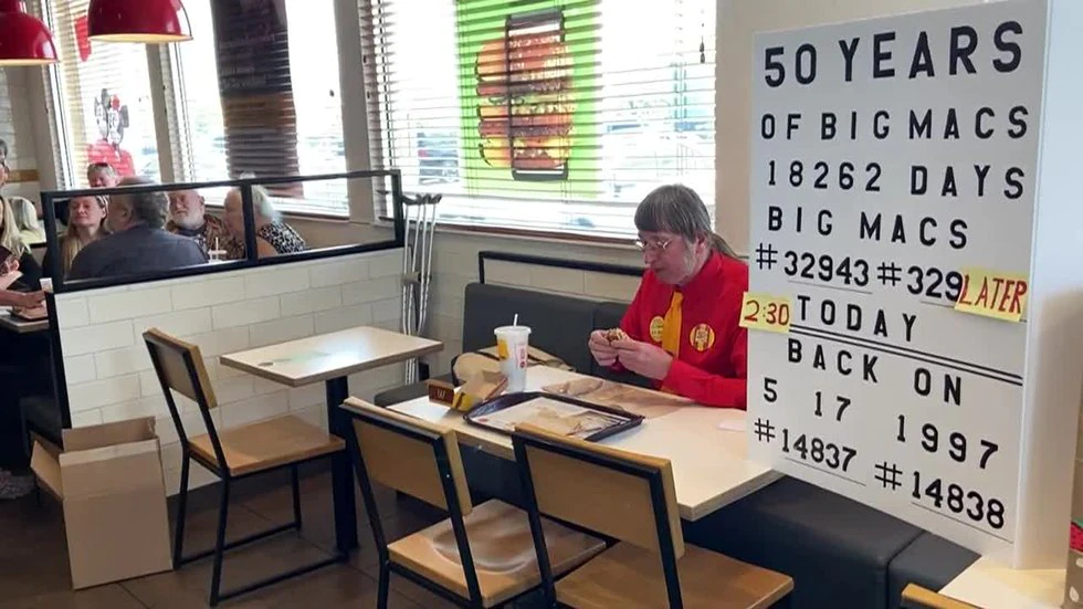 Wisconsin man celebrates 50 years of eating Huge Macs every day