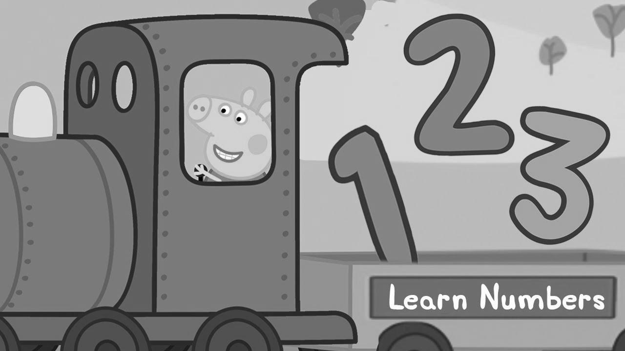 Peppa Pig – Learn Numbers With Trains – Peppa Pig the Prepare Driver!  – Learning with Peppa Pig