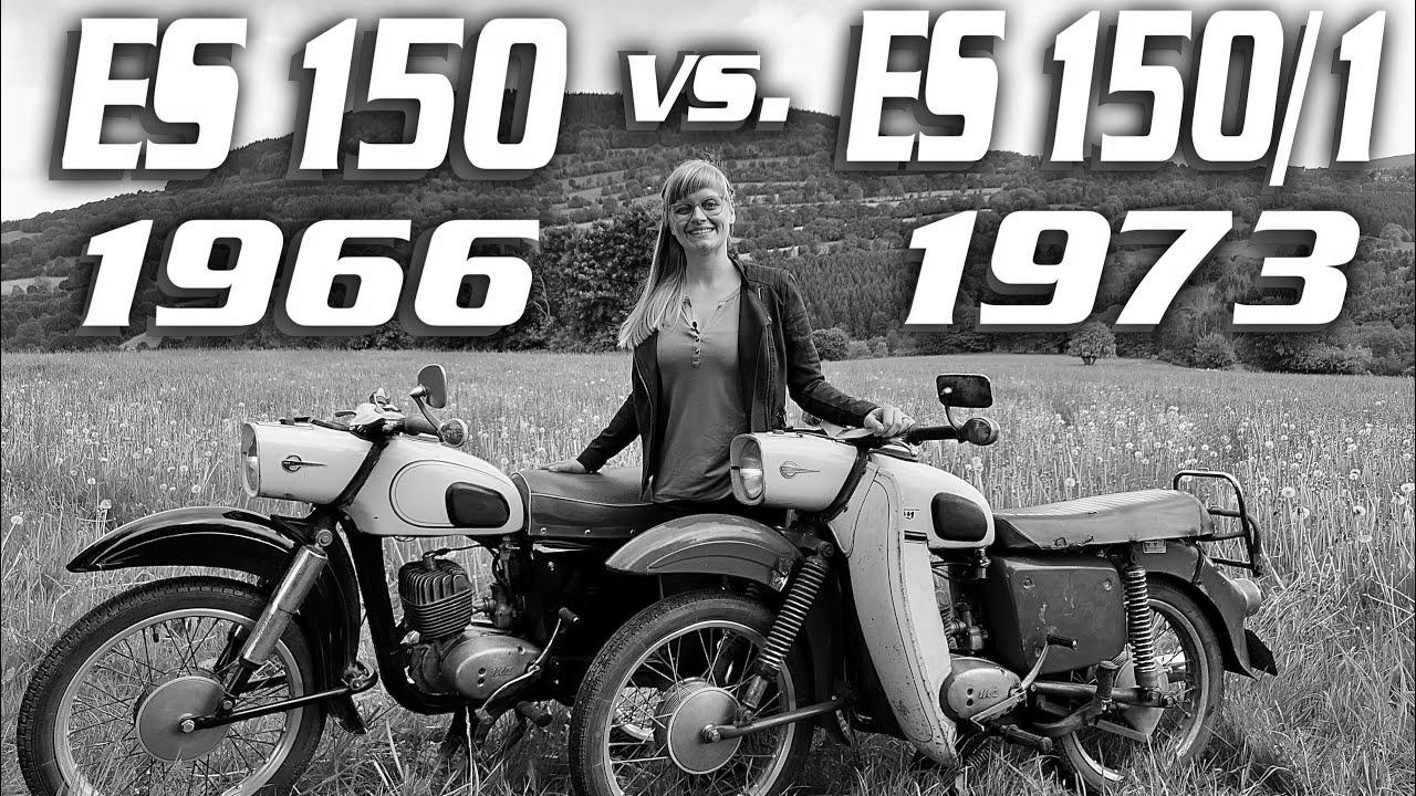MZ ES 150 (1966) vs. MZ ES 150/1 Trophy (1973) {Technology|Know-how|Expertise} {comparison|comparability} {difference|distinction} GDR {vehicles|automobiles|autos} {vintage|classic}