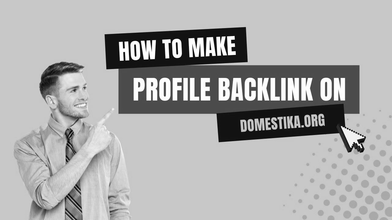 How To Create Profile Backlink on Domestika |  search engine optimisation Link Constructing |  LinkoBuild