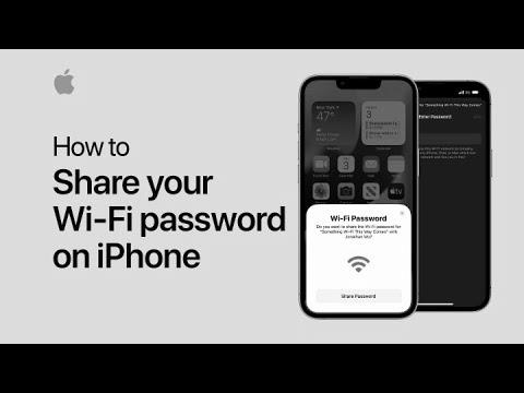 Methods to share your Wi-Fi password |  Apple support