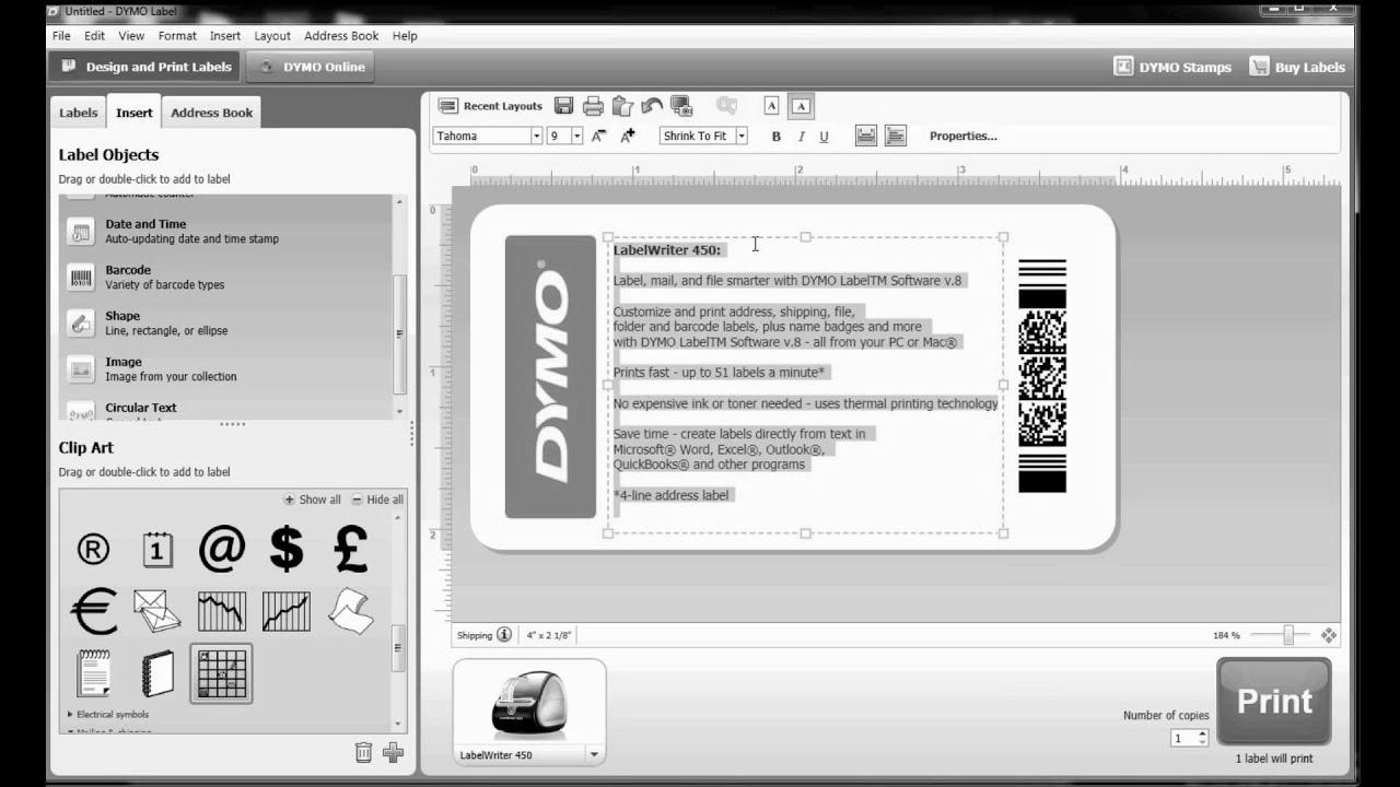 Learn how to build your own label template in DYMO Label Software program?